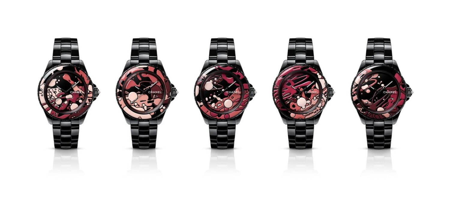 CHANEL J12 ボックス ドリッピング アート